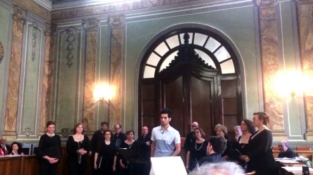 Ayric Vocal performance of the song volare in Rome, Italy accompanied by choir 06-2018 آیریک اجرای آهنگ Volare در رم ایتالیا با همراهی کر