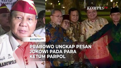 Prabowo Ungkap Isi Pembicaraan Jokowi dengan Para Ketum Parpol soal Pemilu 2024