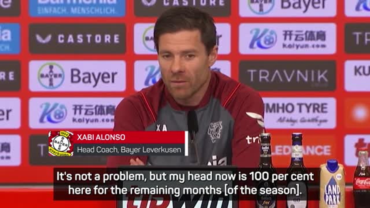 Alonso committed to Leverkusen amid Tottenham a...