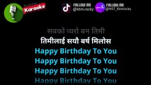 Happy Birthday To You Karaoke Track With Lyrics _ Movie Mann Mandir _ Rajesh Hamal _ Niruta Singh