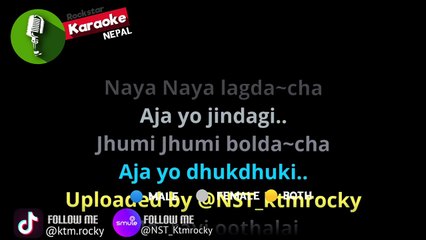 Naya Naya Lagdacha Karaoke Track With Lyrics_ _ Prem Dhoj Pradhan & Manila Sotang _ Anyay Movie