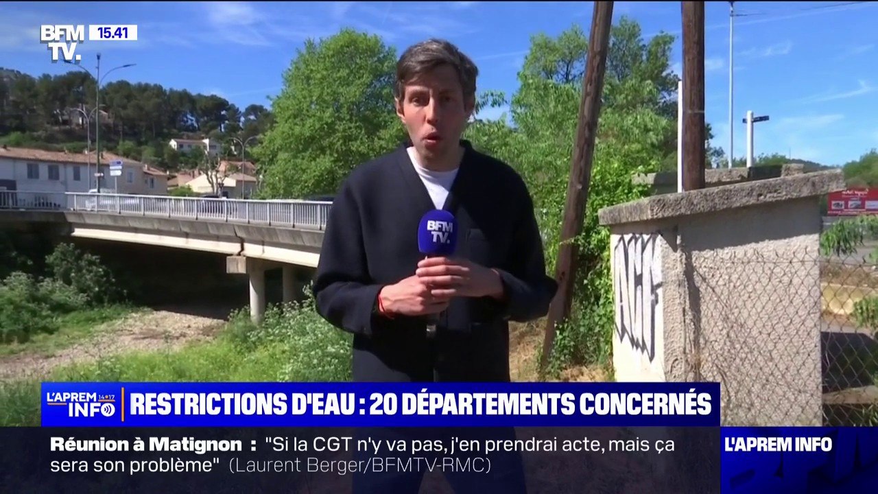 Sécheresse: 20 départements concernés par les restrictions d'eau