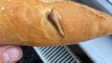 Ekmekten kemik çıktı, bakkalın savunması pes dedirtti: Kemik de çıkar kıl da, gayet normal