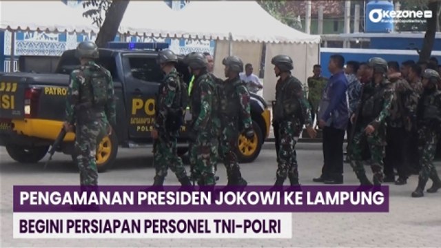 Pengamanan Presiden Jokowi ke Lampung, Begini Persiapan Personel TNI-Polri