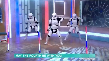 May the 4th be with you: Breakdancing Star Wars Stormtroopers appear on This Morning