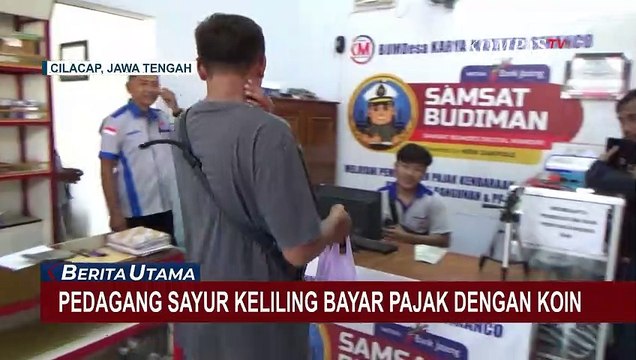 Keren! Pedagang Sayur Keliling di Cilacap Bayar Pajak dengan Uang Koin