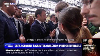 "Comment financer les un milliard d'euros que vous avez annoncé?", Emmanuel Macron interpellé par un lycéen sur la réforme du lycée professionnel