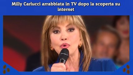 Milly Carlucci arrabbiata in TV dopo la scoperta su internet