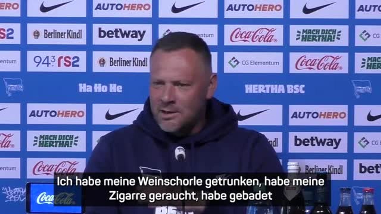 Dárdai: "habe meine weinschorle getrunken"