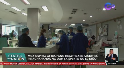 Mga ospital at iba pang healthcare facilities, pinaghahanda ng DOH sa epekto ng El Niño | SONA