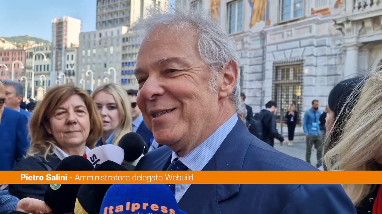 Nuova diga Genova, Salini "Segnale per l'Italia...