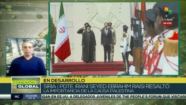 Irán: Pdte. Ebrahim Raisi se reúne con representantes palestinos en su visita a Siria