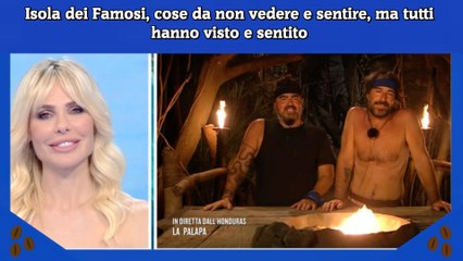 Isola dei Famosi, cose da non vedere e sentire, ma tutti hanno visto e sentito