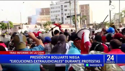 Dina Boluarte sobre informe final de la CIDH: Rechazamos la calificación de "masacre"