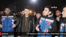 TİP Samsun milletvekili adayı Aslan Bolat, Samsun Motosiklet Kuryeler Derneği'nde yurttaşlarla buluştu