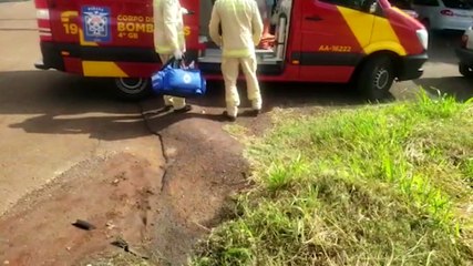 Forte colisão entre Polo e Ecosport no Centro deixa homem ferido