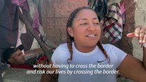 Migrants react to US sending troops to Mexico border