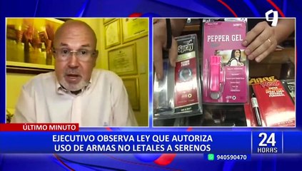 Download Video: Ejecutivo observó la autógrafa de ley que permite a Serenazgo el uso de armas no letales