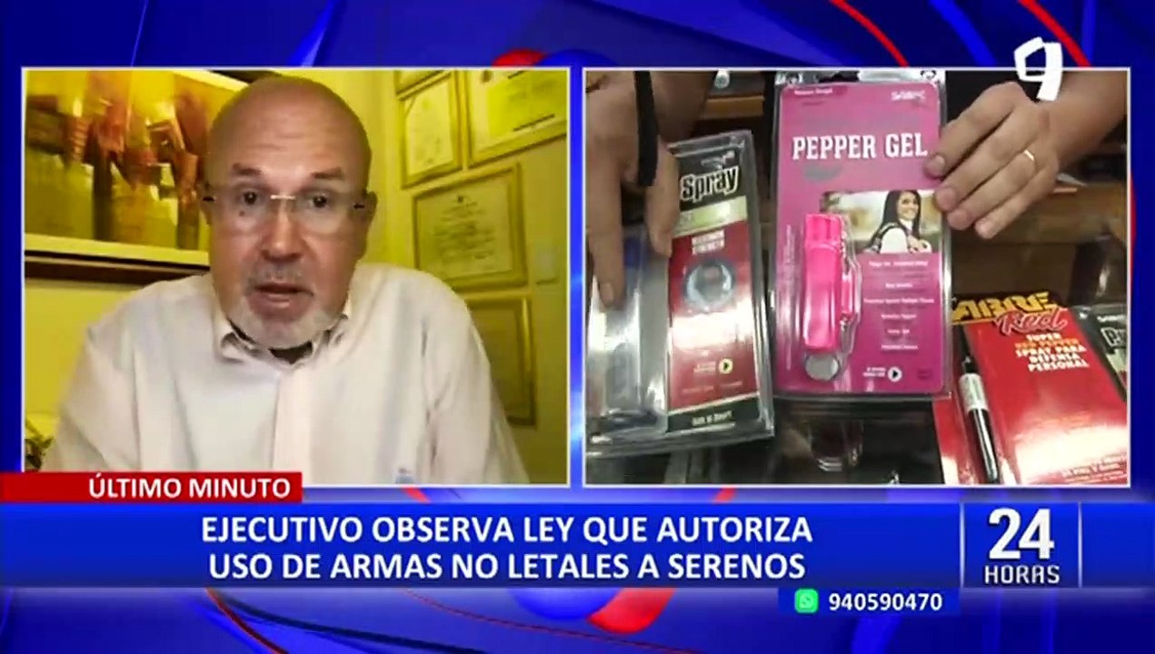 Ejecutivo observó la autógrafa de ley que permite a Serenazgo el uso de armas no letales