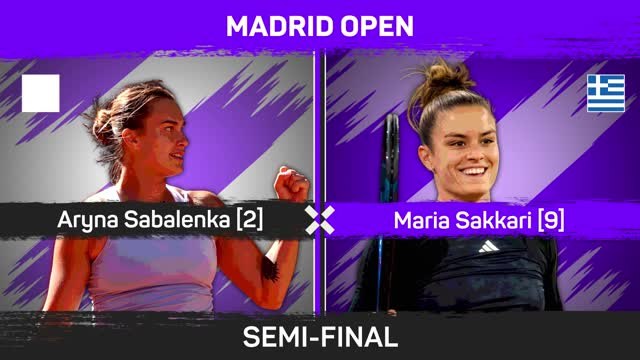 Sabalenka storms into Madrid final