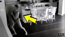 La Niñera Escucha un Ruido Arriba y La Cámara Descubre la Pesadilla En La Cocina