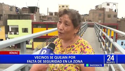 Rímac: vecinos denuncian ola de asaltos en la zona de Huascarán