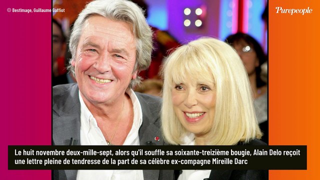 Alain Delon : Reste sur ta force , cette magnifique lettre que lui a écrite son ex-compagne Mireille Darc