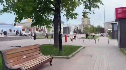 Alerta aérea y explosiones en Kiev