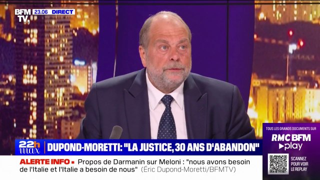 Éric Dupond-Moretti (ministre de la Justice): Je pense que je suis au rendez-vous de mes obligations