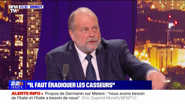 Éric Dupond-Moretti: La surpopulation carcérale est l'une des démonstrations que la justice n'est pas laxiste