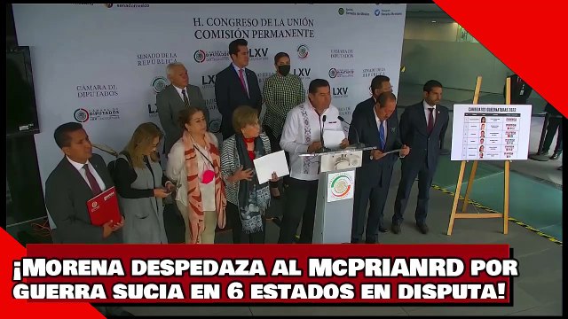 ¡VEAN! ¡MORENA despedaza al McPRIANRD por orquestar guerra sucia en 6 estados en disputa electoral!