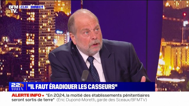 Pour Éric Dupond-Moretti, certains Français qui légitiment les violences sont inspirés par le discours mélenchoniste