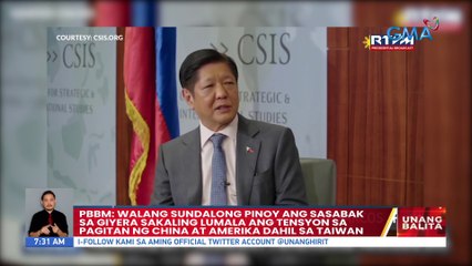 Download Video: PBBM: Walang sundalong Pinoy ang sasabak sa giyera sakaling lumala ang tensyon sa pagitan ng China at Amerika dail sa Taiwan | UB