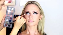 Smokey Eye Makeup Tutorial Brown & Blue Eyes   prom makeup tutorial   blue smokey eyes