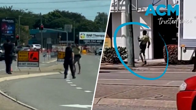 Knife-wielding man tasered by police on busy Townsville highway