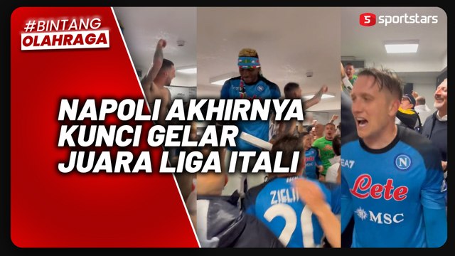 Napoli Berpesta di Ruang Ganti Usai Kunci Gelar Juara Liga Italia