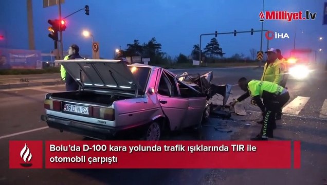 TIR'la çarpışan otomobilin sürücüsü hayatını kaybetti