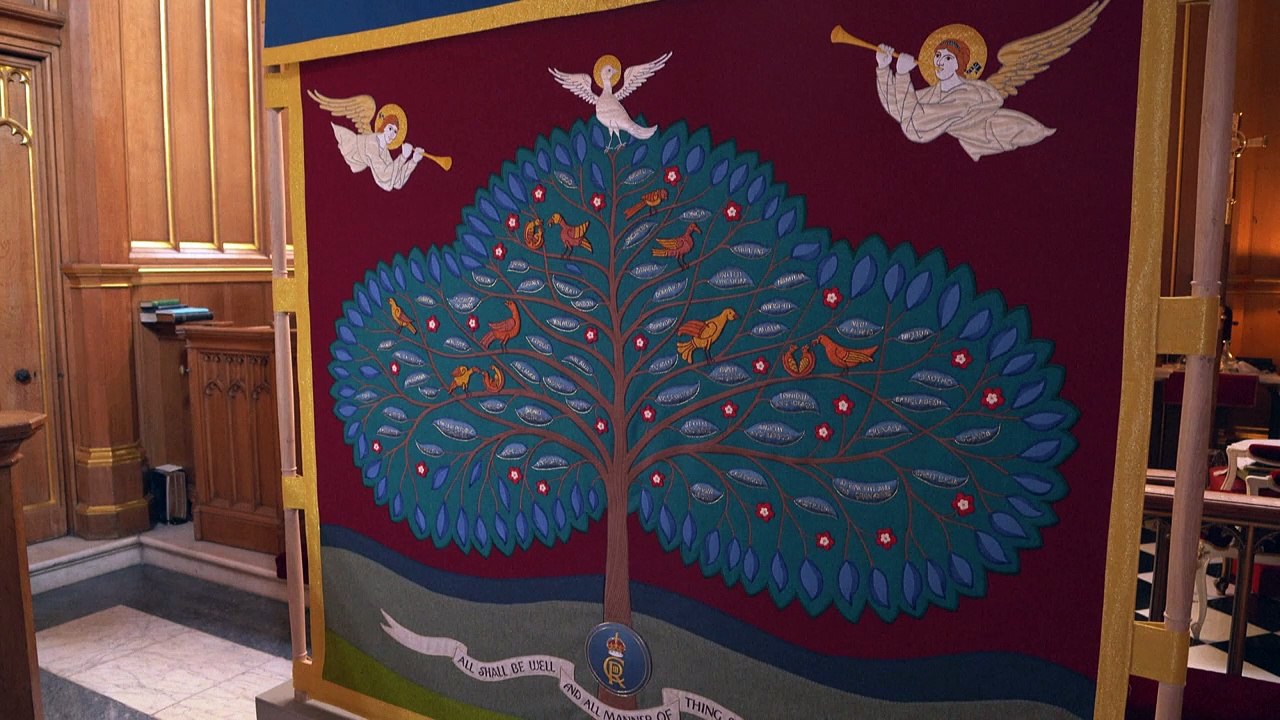 Krönungszeremonie in London - Stellwand spielt besondere Rolle