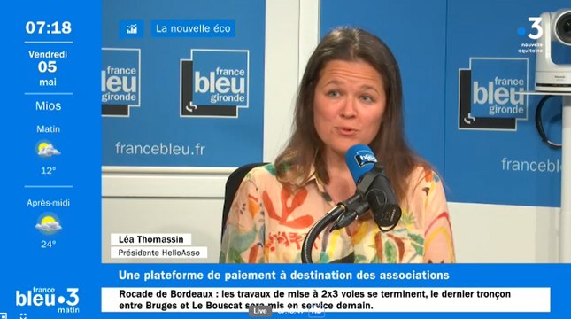 Nouvelle Eco : Léa Thomassin, présidente d'HelloAsso, la plateforme numérique basée à Bègles