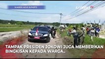 Momen Mobil Jokowi Berkelok-kelok Lewati Jalan Rusak di Lampung