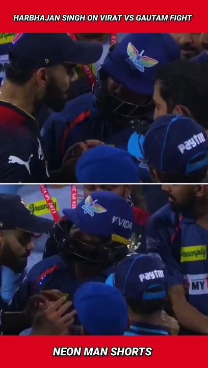 Harbhajan Singh on Virat Kohli Vs Gautam Gambhir Fight | Virat Kohli Gautam Gambhir News #shorts