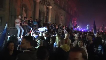 Un muerto y tres heridos durante las celebraciones de los aficionados del Nápoles