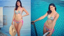 Bollywood Actress Aahana Kumra Multicolor Bikini में Hot Look Viral, Maldives में...| Boldsky