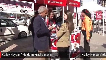 Kızılay Meydanı'nda demokrasi panayırı
