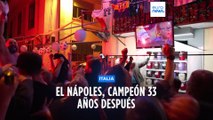 El Nápoles se proclama campeón del Scudetto 33 años después