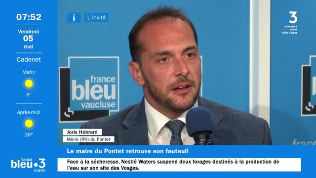 Joris Hébrard, le maire RN du Pontet