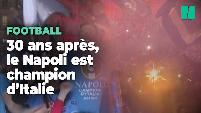 Les images de la liesse à Naples, champion d'Italie de foot pour la première fois en 30 ans