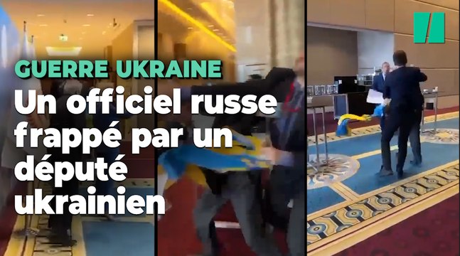 Un officiel russe frappé par un député ukrainien