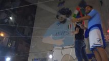 Napoli, esplode la festa a Largo Maradona ricordando il pibe de oro