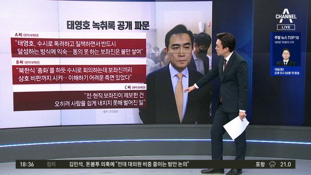 “보좌진 상호 비판 하라우”…태영호 ‘평양 스타일’이 화근?